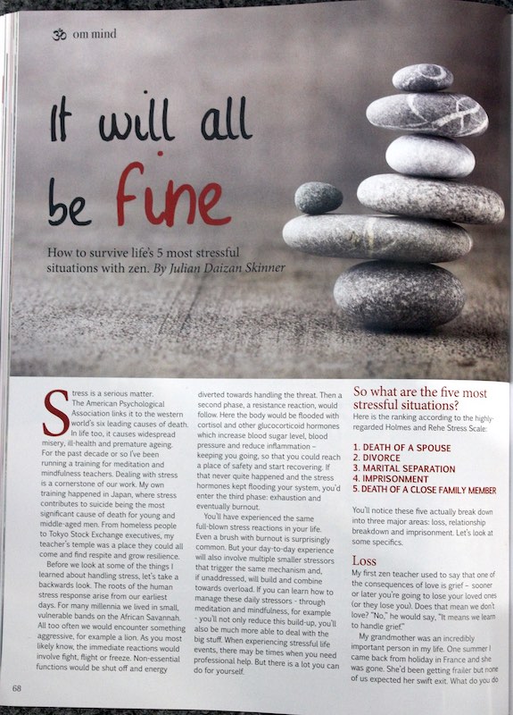 It will be all fine – article in OmYoga magazine