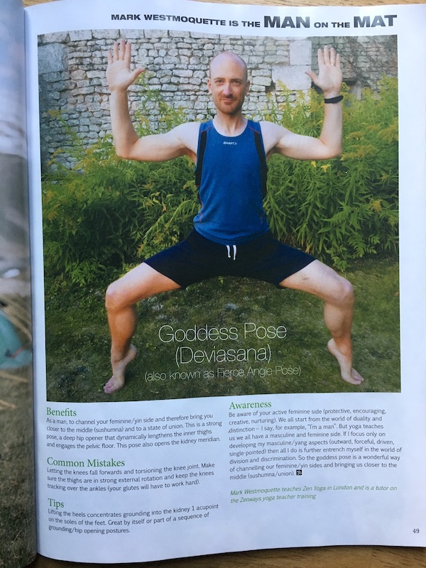 Man on the mat – article in OmYoga magazine