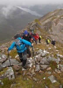 Mountain Walking retreat Glencoe. A glimpse from a previous retreat.