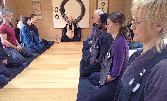 Zenways Meditation practice at the dojo