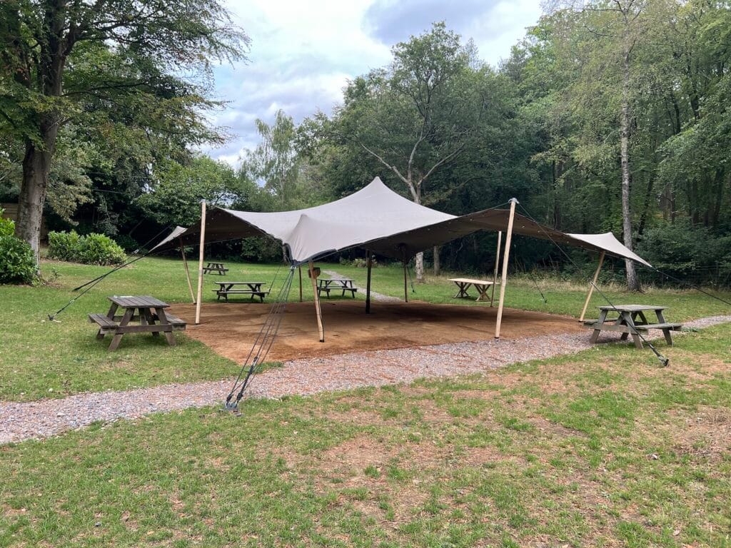 Hurtwood Hideout outside area