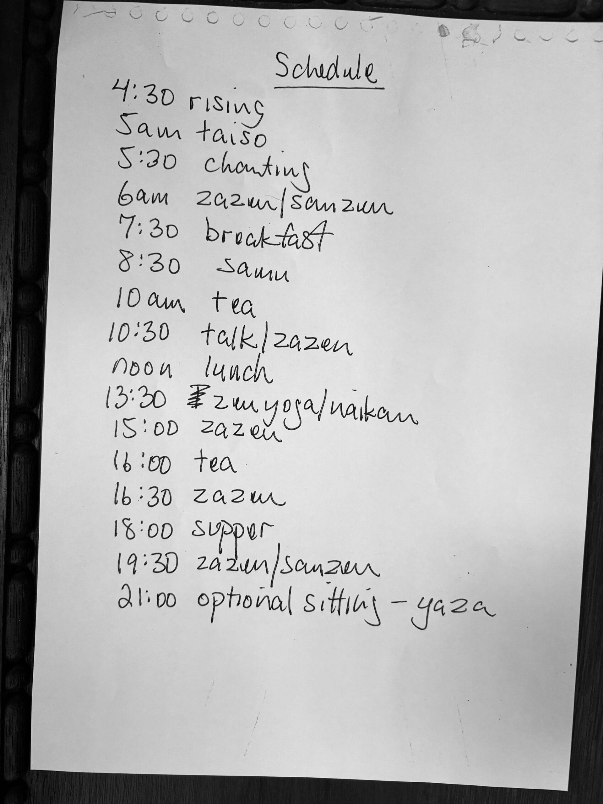 Jeremy Sokel Retreat Schedule Japan